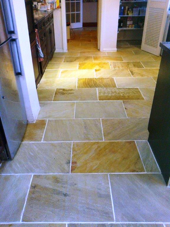 Indian Sandstone Floor Macclesfield After Cleaining