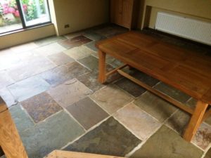 Sandstone Flagstone Floor After Cleaning Newark