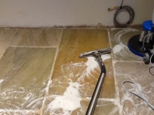 Grout Haze Removal from Sandstone Wappenham