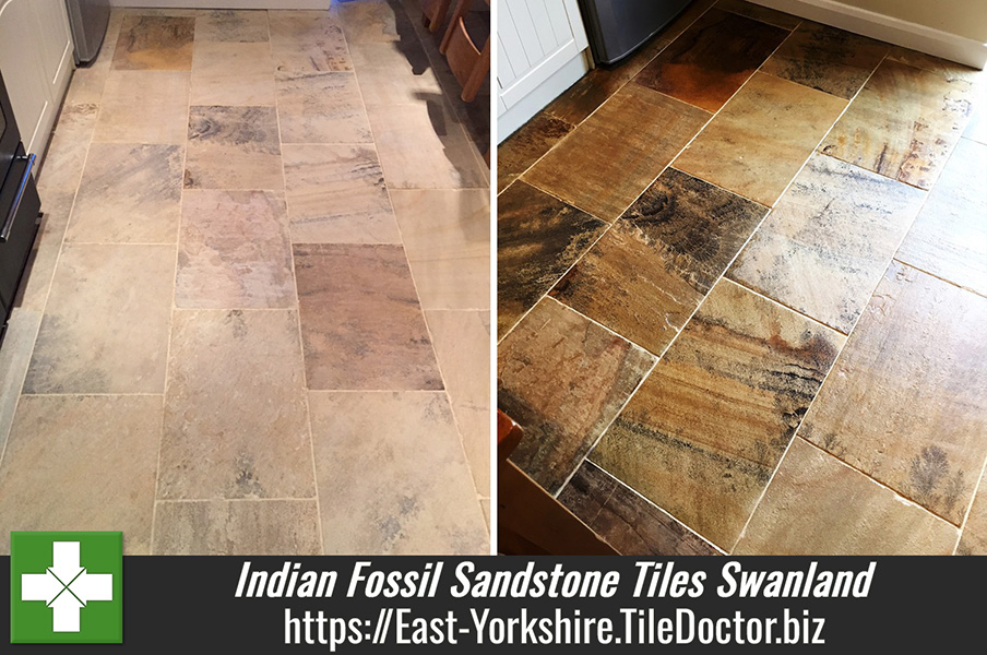 Indian Fossil Sandstone Tiles Restored in Swanland