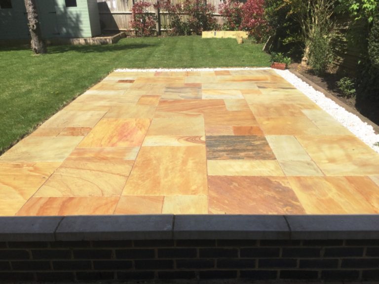 Putting new life into a Dull Sandstone Patio Stone Cleaning and