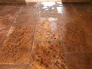 Red Sandstone Flagstones After Renovation Keswick